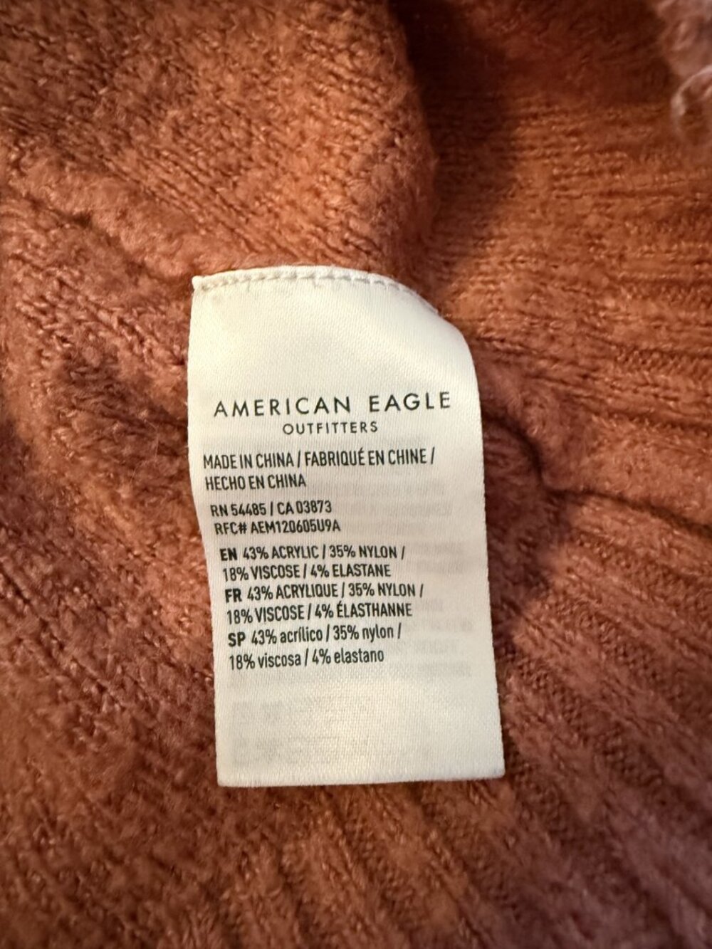 American Eagle Soft Cropped Button Front Cardigan Mauve Rose Pink Size Small - Picture 6 of 7